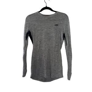 Ulvang Grey Merino Wool long sleeve sz L